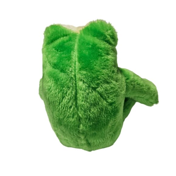 Vintage 80s Rainbow Creation Frog 14 inch Plush Green Toad Stiff Stuffed Animal - Picture 3 of 9